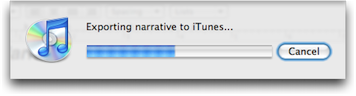 [Export to iTunes]