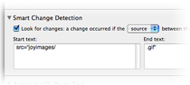 [Smart Change Detection feature]